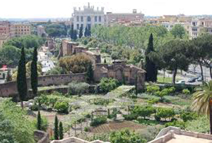 Roma gli orti tra S. Giovanni in Laterano e S. Croce in Gerusalemme oggi