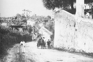 Roma gli orti tra S. Giovanni in Laterano e S. Croce in Gerusalemme nel 1850